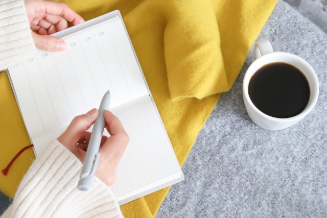 スケジュール記入のイメージ